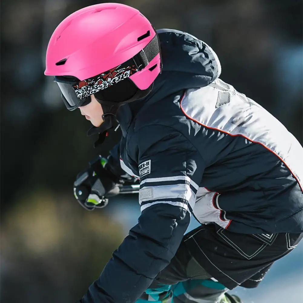 

Keep Warm Lightweight Adjustable Head Circumference Fleeced Earmuffs Skiing Helmet Skiing Helmet Skiing Accessory