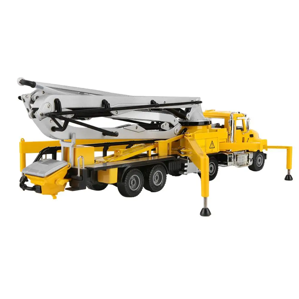 Литый под давлением бетононасос из сплава грузовик 1:55 80 см Складная труба 4