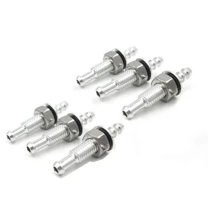 Соединитель шланга для водяного охлаждения M6, алюминиевая насадка, длина 35 мм, шатун для RC 4*7 мм, силиконовый кабель, для бензиновых и электрических лодок, 6 шт.