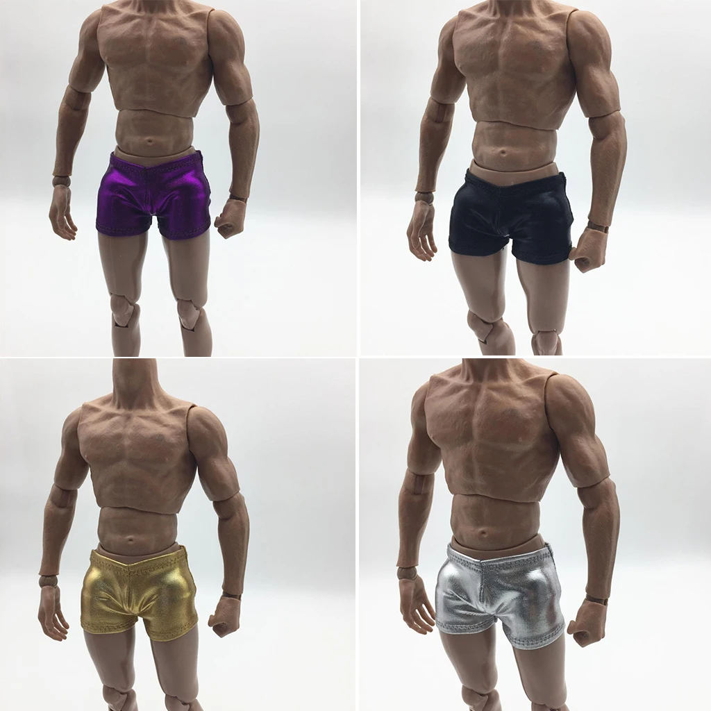 

1/6 Muscle Man Artificial Leather Brief for 12'' Action Figures Body