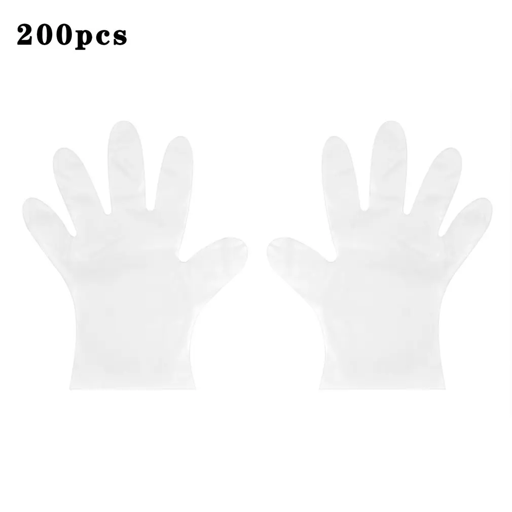 

Одноразовые ПВХ Пластик защищенная перчатка ладони Ширина 9-10 см чистая гигиена полости рта Еда повседневные прочные перчатки для уборки