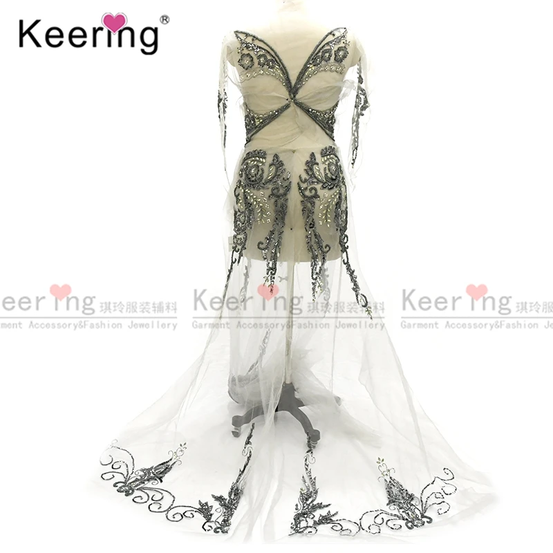 Модное Вечернее платье большого размера нашивки ручной работы для свадебного