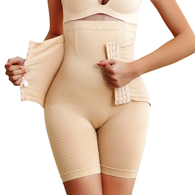 Женские Корректирующие шорты для живота с высокой талией нижнее белье до