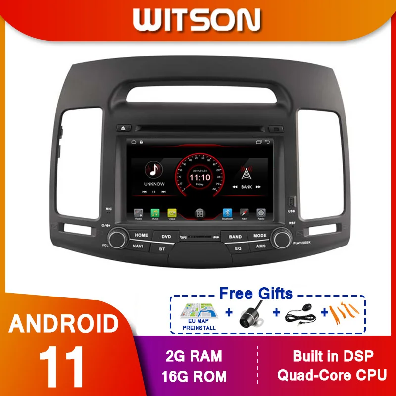 

WITSON Car Radios Multimedia DVD Player 2 DIN Android 11 For HYUNDAI ELANTRA 2007 2008 2009 2010 2011 GPS Navigation Stereo DSP