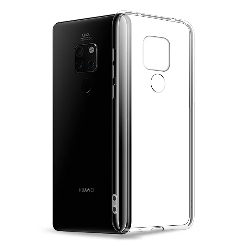 Мягкие ТПУ чехлы для телефонов Huawei Mate 20/20 Pro/Mate20 Lite задняя крышка прозрачный