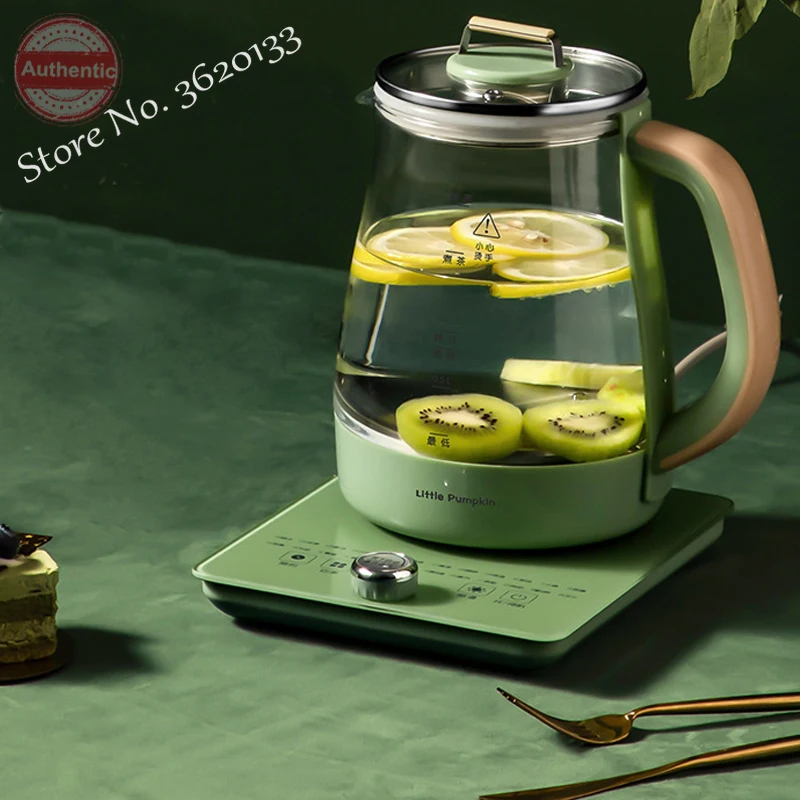 Термоизоляционный электрический чайник Винтажный Зеленый стеклянный 800 л 220 Вт в