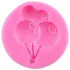 3D воздушные шары силиконовая форма для малышей на день рождения инструменты для украшения тортов из мастики выпечка торта DIY конфеты глины шоколадные формы для мастики
