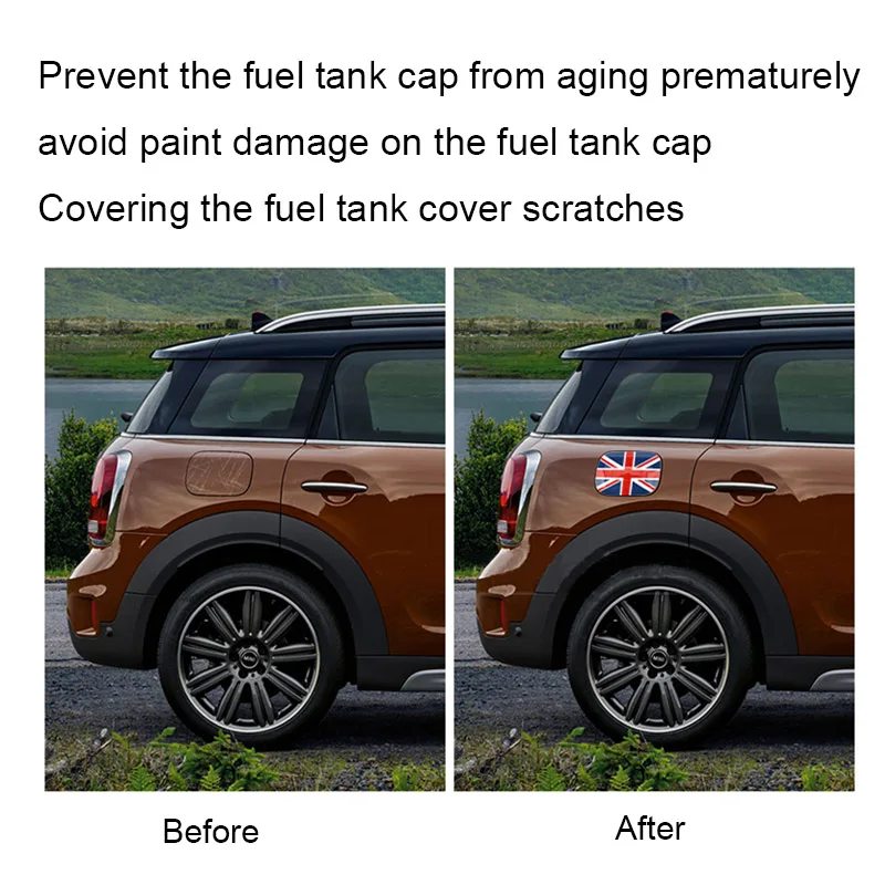 Чехол на крышку автомобильного топливного бака Union Jack декоративный чехол