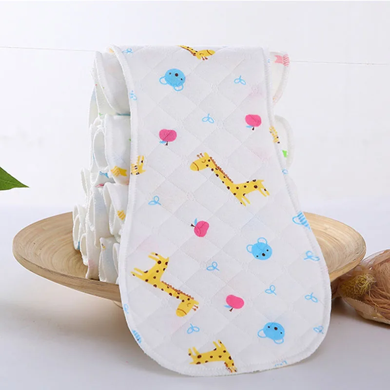 

25Pcs Reusable Infant Nappy Inserts Washable Cloth Diapers Soft Peanut Shaped 3-Layer Baby Nappy Breath Diaper