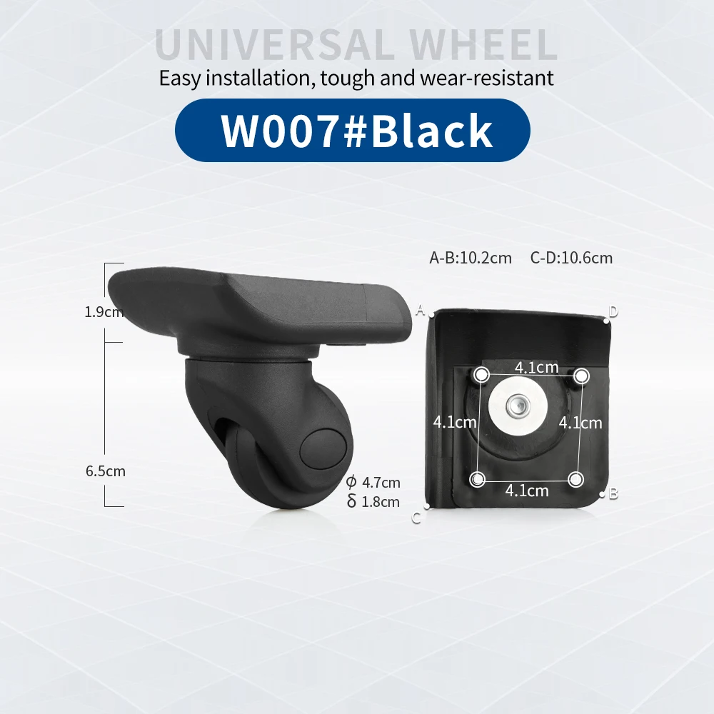 TANGYIPIN W007 Wheels for suitcase aluminum frame box 24 inch 26 inch trolley case luggage universal accessories a pair wheel