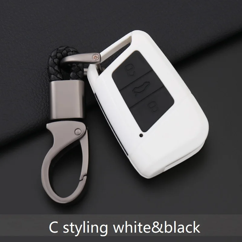 Силиконовый чехол из углеродного волокна для автомобильного ключа Volkswagen VW MAGOTAN