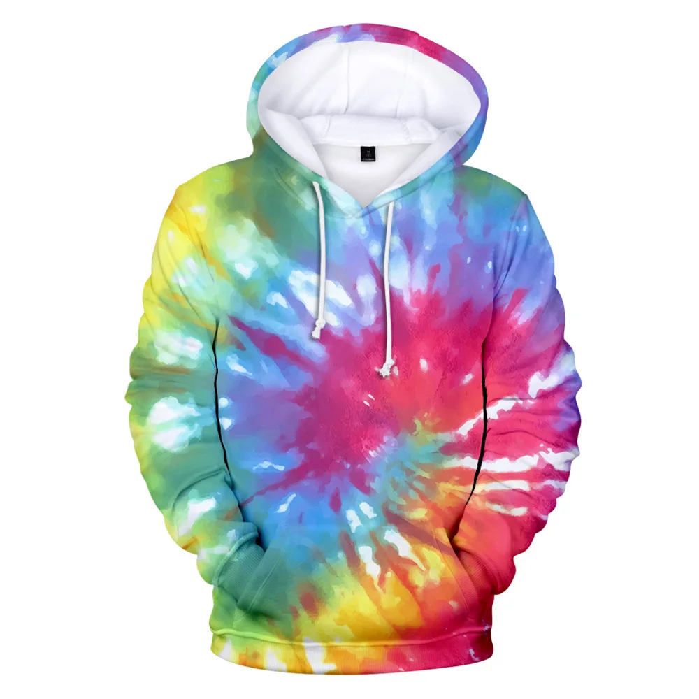 

Oversized Tie Dye Hoodie 3D Tracksuit Long Sleeve Women Men Harajuku Streetwear Splatter Printed Fashion Clothes