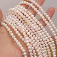good quality natural freshwater pearl beading 5 5 5mm smooth white pearls loose beads for handmade diy necklace bracelet jewelry