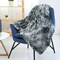 new faux fur fleece blanket throw lightweight portable soft warm blanket machine washable home car office chair plane camping