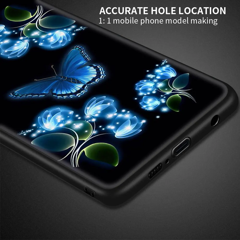 

Soft TPU Case Cover for Redmi Note 9 9S 8 8T 7 8A 7A Note 10 Pro MAX Case 9A 9C K40 Pro Phone Coque Shell Gold Butterfly