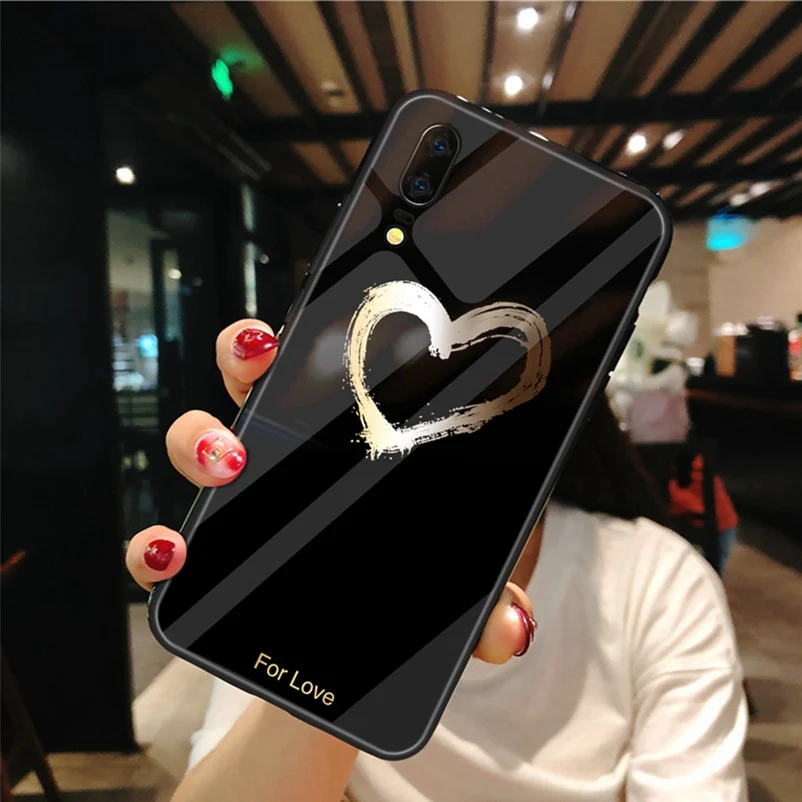 Роскошный стеклянный чехол для Huawei P30 Pro P20 Lite Honor 8X 10 10i 20i телефона Mate 20 Nova 3 3i 2i 3e |