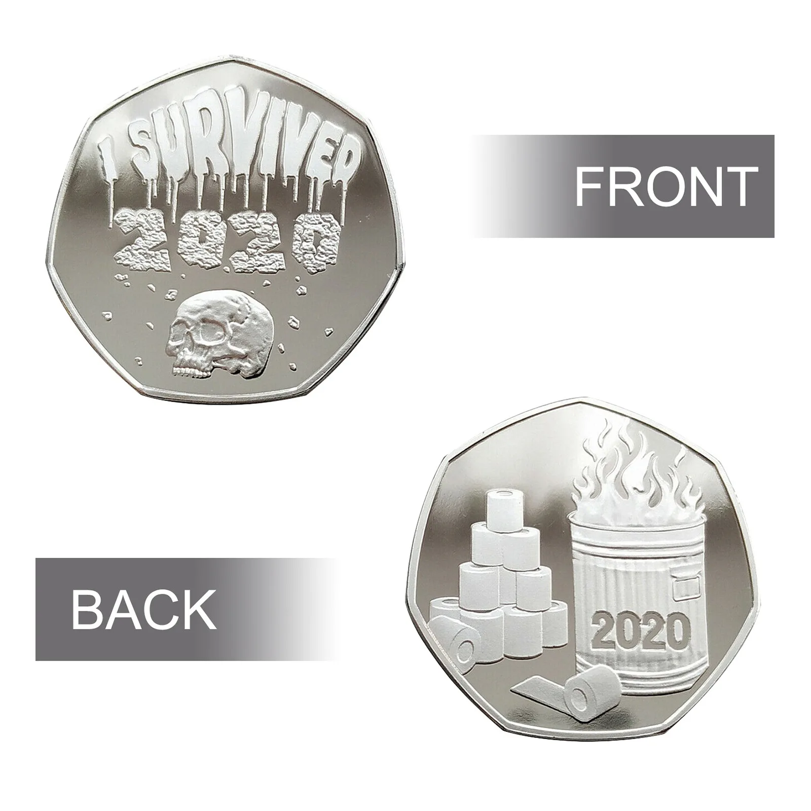 Памятные монеты с рисунком черепа 2020 монет для торжественных событий значок Я