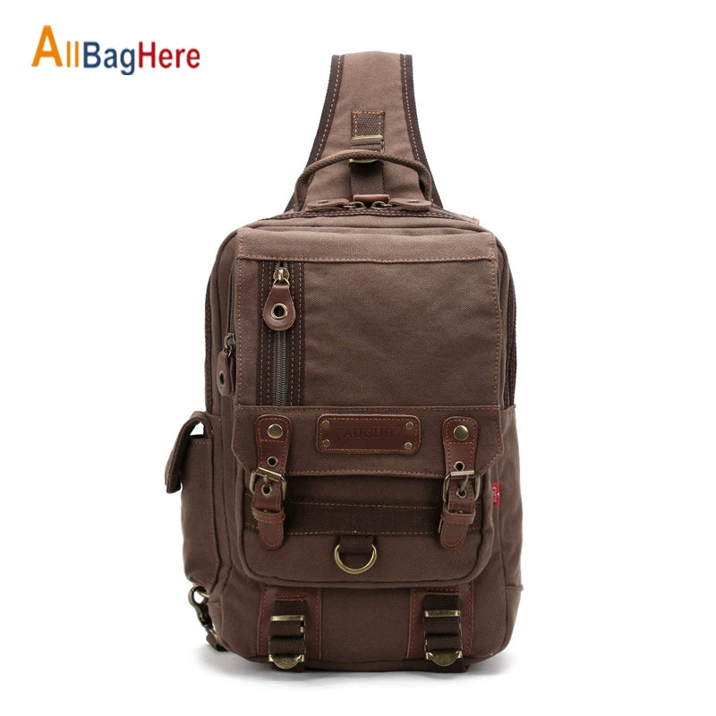 Многофункциональная холщовая нагрудная сумка качественные военные сумки через