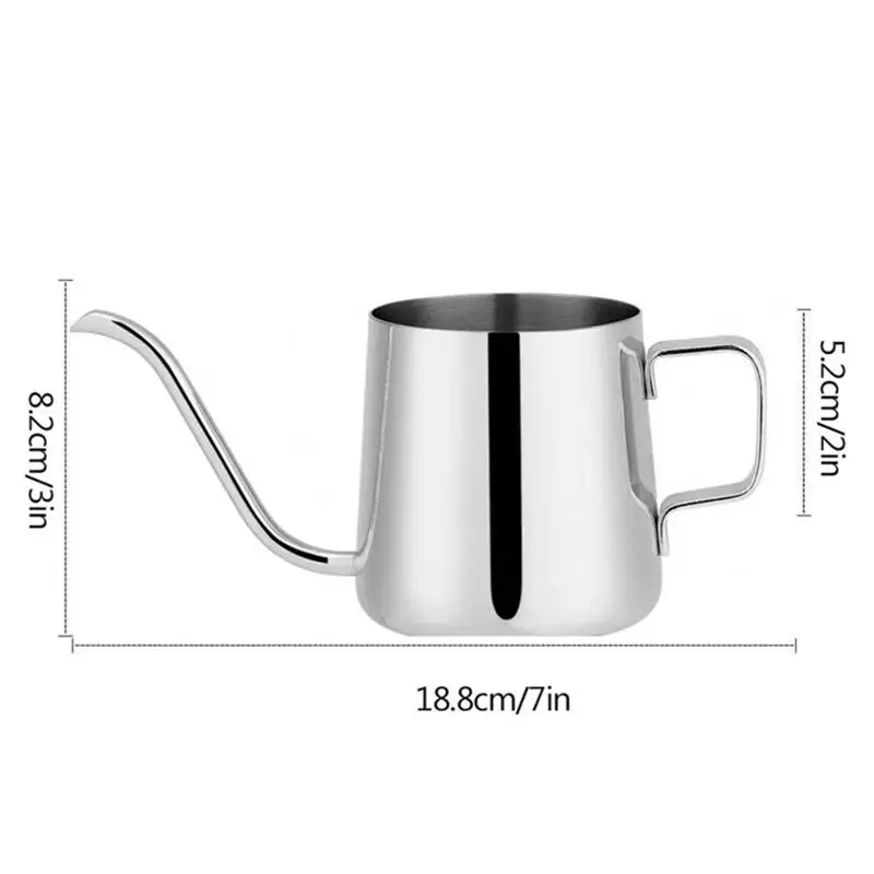 350ml 250/350 мл нержавеющая сталь гусиная шея залить над Кофеварка Висячие уши капельного кофе с длинным носиком чайник - Цвет: 350ml