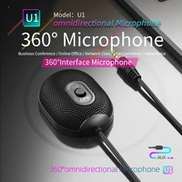 u1 omnidirectional microphone aux 3 5mm microfon professional 360 sound pick up meeting conference microfone for phone pc