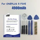 Аккумулятор BLP637 4900 мАч для телефона Oneplus 5 5T One Plus 1 + 5, Замена высокого качества