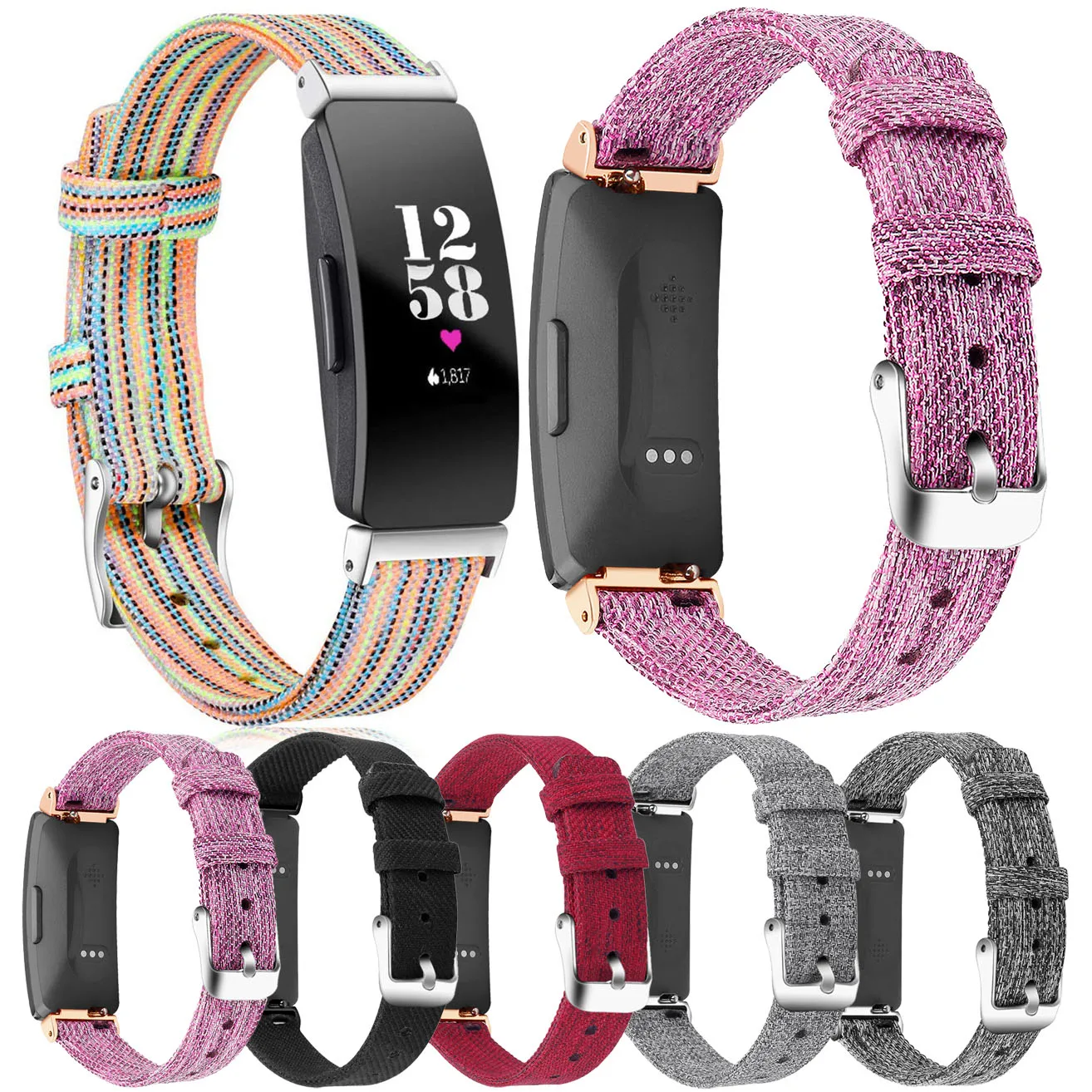 Нейлоновый ремешок Essidi 2021 для смарт-браслета Fitbit Inspire на запястье HR | Электроника