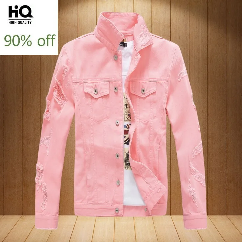 Джинсовые куртки для мужчин осень лидер продаж новые бренды облегающие