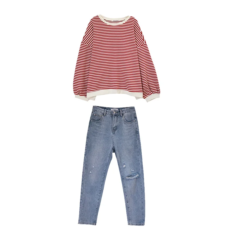 Женский Модный повседневный комплект из 2 предметов весна-лето-осень 2019 оптовая