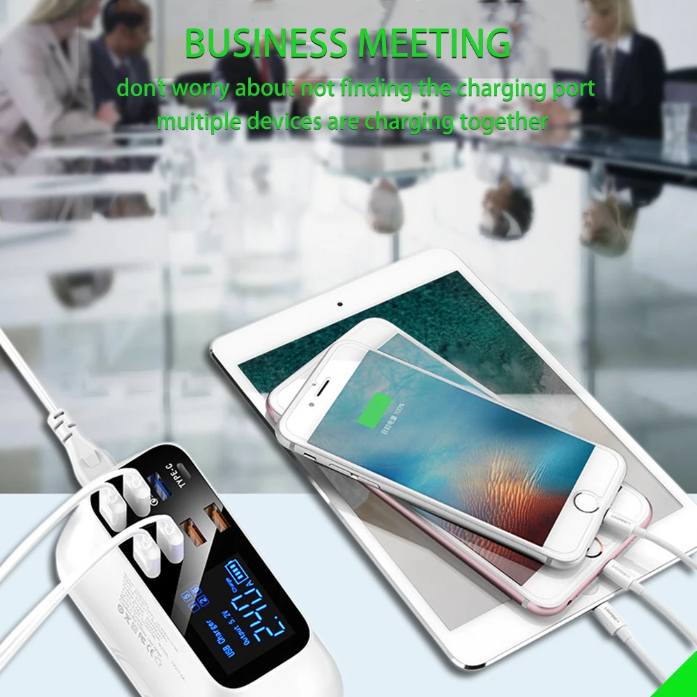 quick charge 3 0 led display usb charger for android iphone adapter phone tablet fast charger free global shipping