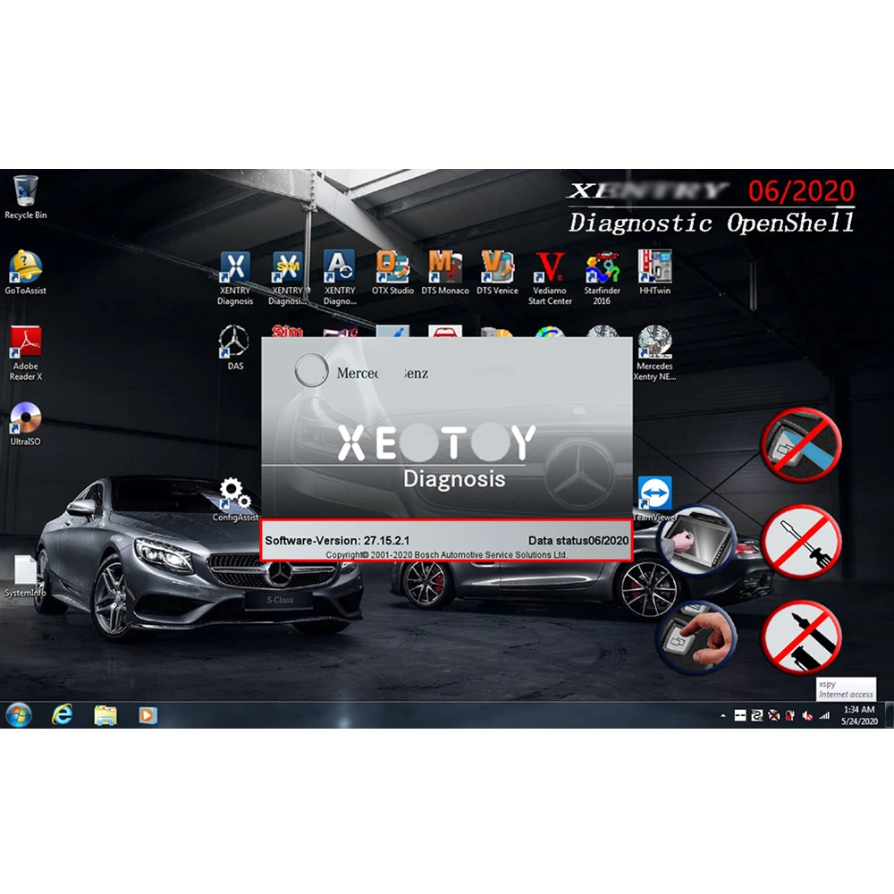Диагностический инструмент MB Star C4 SD Connect Compact 4 Xentrv 2021 03 мультиплексор диагностики
