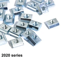 100pcs 50pcs 30pcs m3 m4 m5 t block square nuts t track sliding hammer nut for fastener aluminum profile 2020