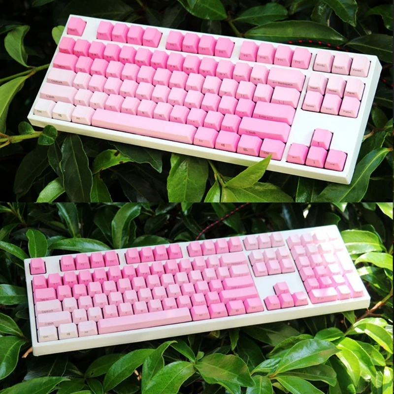 

87/104/108 Keys/set OEM Profile Side-Printed Keycaps for cherry MX Kailh Gateron Switches PBT Backlit Gradient Keycaps