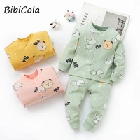 baby pajamas suits spring autumn infant boy cotton cartoon long sleeve clothes for toddler girls casual soft sleepwears clothing