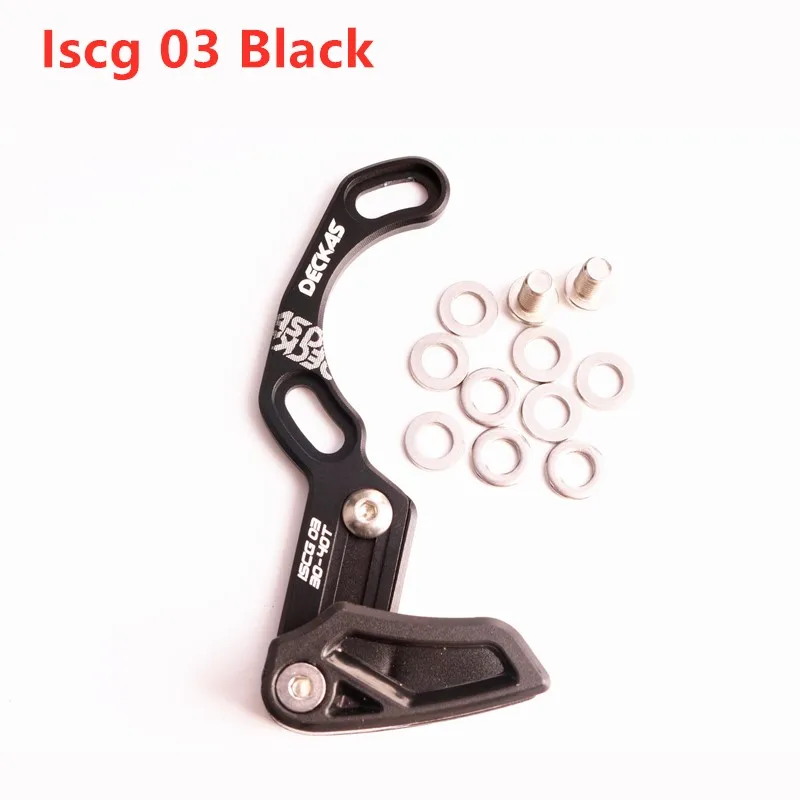 iscg 03 black DECKAS направляющая велосипедной цепи MTB направляющая велосипедной цепи 1X система ISCG 03 ISCG 05 крепление BB CNC односкоростная широкая узкая направляющая цепи - Цвет: iscg 03 black