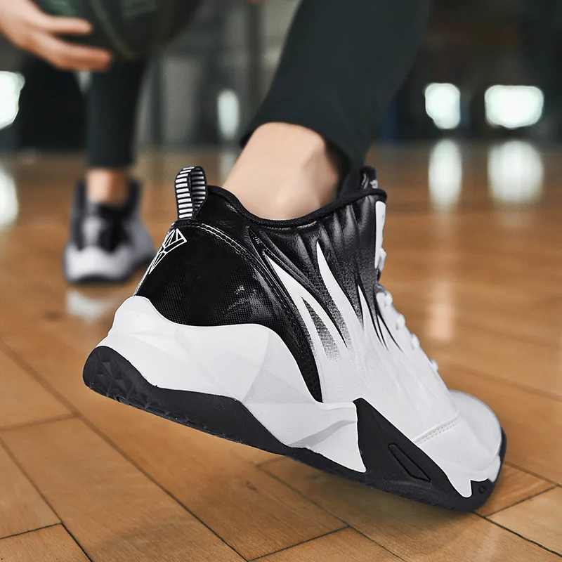 

New Couple Basketball Shoes Big Kids Basketball Training Shoes Women and Men Running Sport Shoes Size36-46 Non-slip Sneakers Men