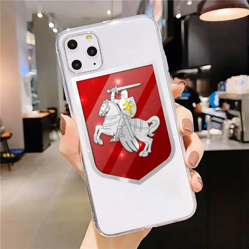 

Republic Belarus National flag Phone Case Transparent soft For iphone 5 5s 5c se 6 6s 7 8 11 12 plus mini x xs xr pro max
