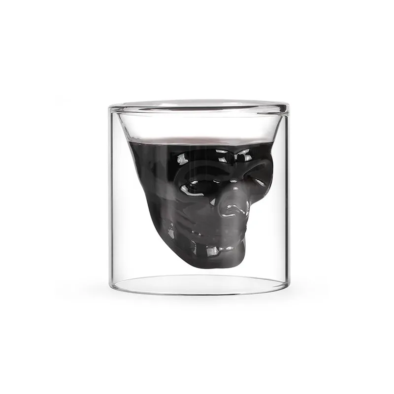 A glass 70 ml Графин для виски, глобус, набор с 2 травлеными глобусами, стаканы для виски для ликера, шотландский бурбон, водка, череп, графин, 800 мл - Цвет: A glass 70 ml