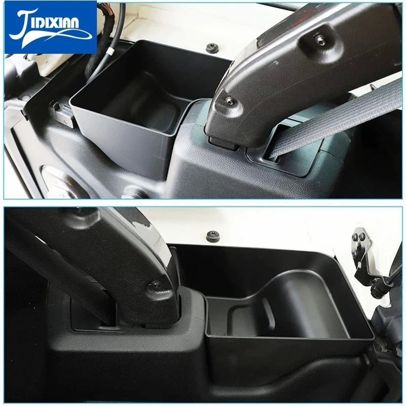 Продажа JIDIXIAN 2 шт., ящик для хранения БАГАЖНИКА АВТОМОБИЛЯ, органайзер для Jeep Wrangler JL 4 двери 2018, 2019, 2020, аксессуары для 2021