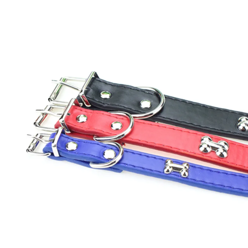 

Adjustable Size Personalized Pet Collar Dog Bone Design Puppy Collar French Bulldog Pet Dog Chain Collar German Shepherd Harness