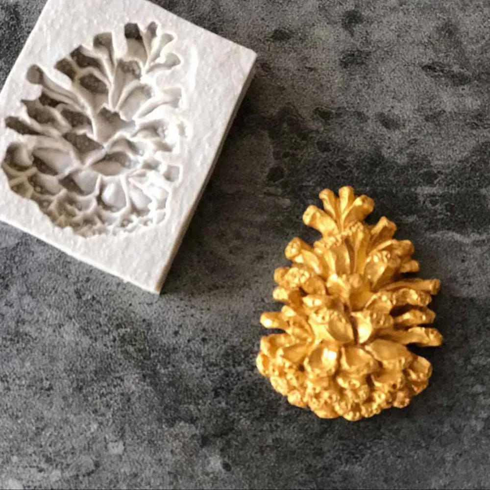 3D Силиконовые сосновые орехи конус помадка форма для пирога посуда выпекания