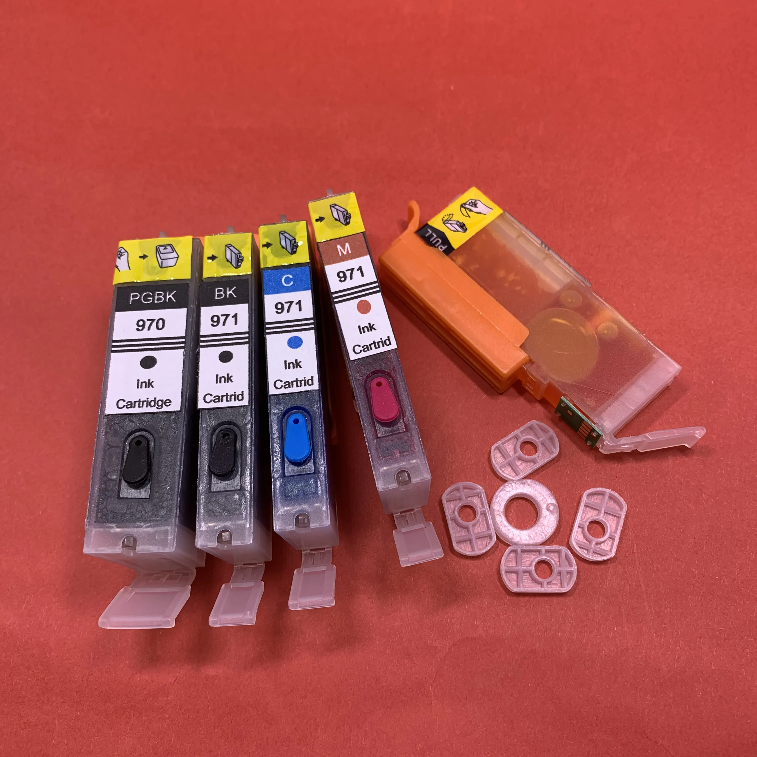 

YOTAT 5pcs Full PGI-970 CLI-971 Refillable ink cartridge PGI-970XL for Canon PIXMA MG5790 MG5795 TS5090