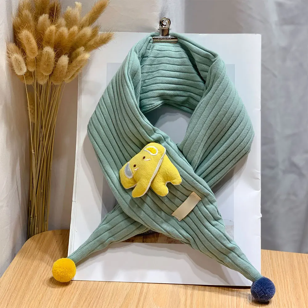 Осень Детские Шарф Зимние Дети Девочки Плюшевые Игрушки Шеи Теплые Шарфы для