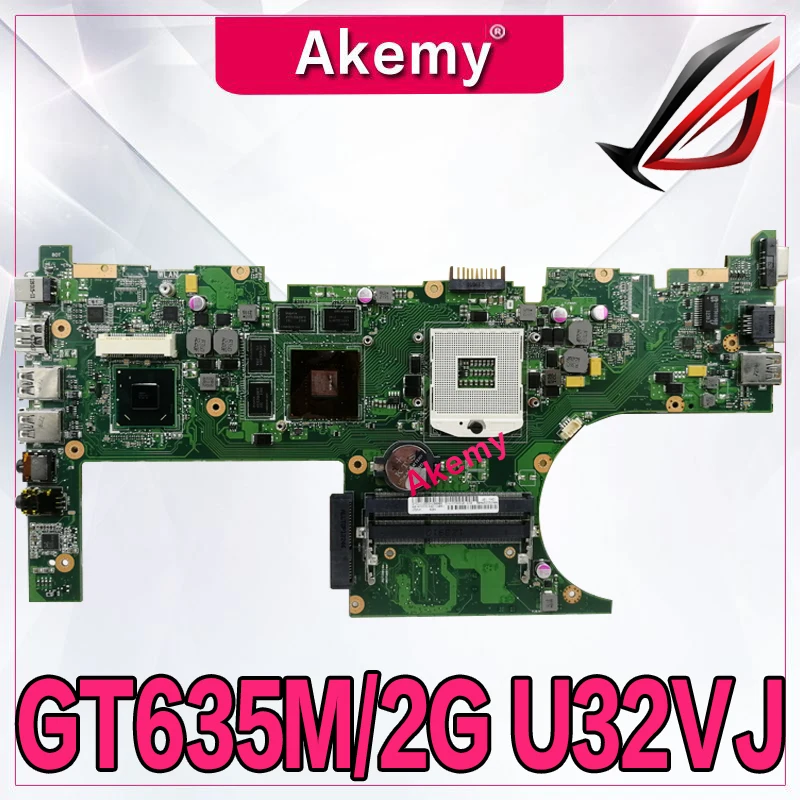 Akemy U32VJ материнская плата для ноутбука Asus U32VM U32V U32 тестовая оригинальная HM76 PGA989