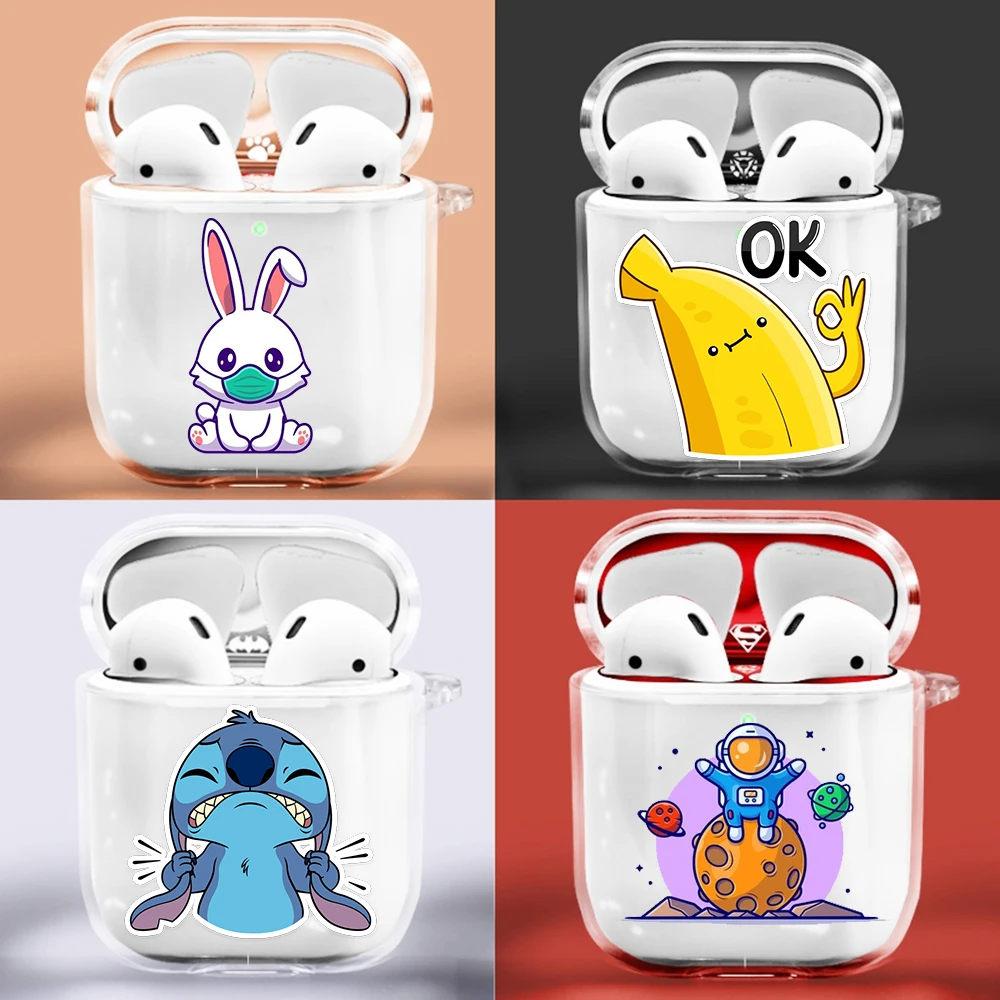 

Silicone Cover for Airpods 1/2 Earphone funny cartoon Astronaut space Protector Fundas Airpods Case Air Pods Charging Box Bags