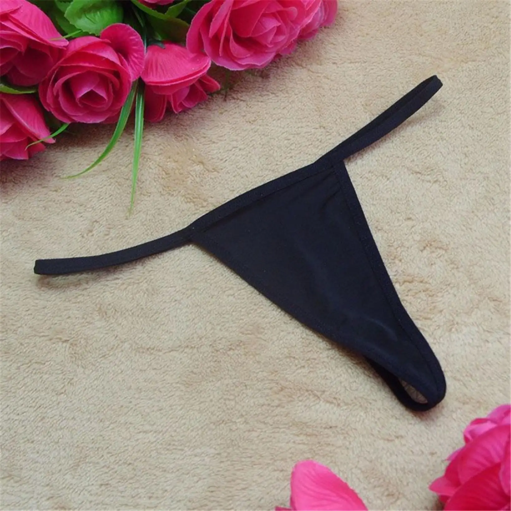 

Women Sexy Panties Thongs Satin Lingerie Briefs Hotest Laides G-string Underwear Babydoll Solid Underpants 2020