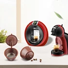 ICafilas для Dolce Gusto многоразового пользования Crema кофейные капсулы фильтры для капучино совместимы с аппаратом Nescafe Dolci Gusto
