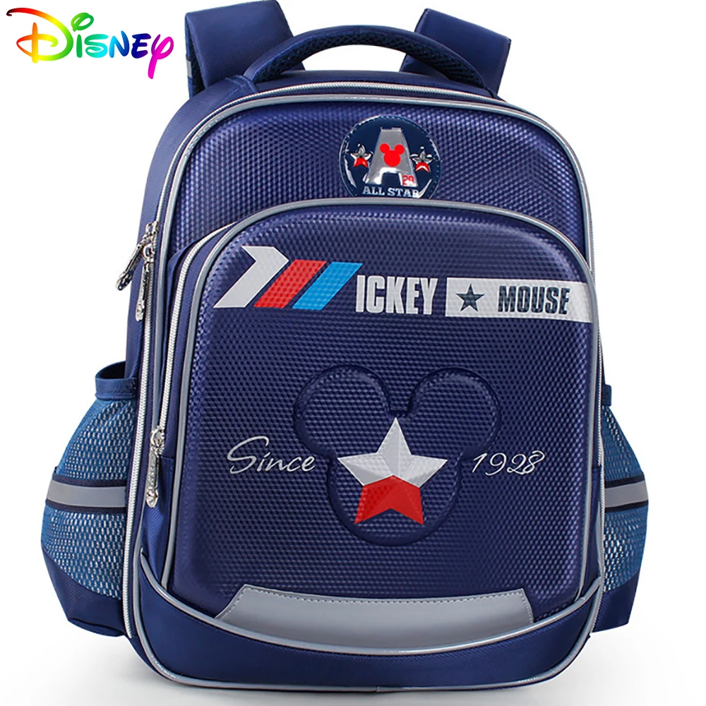Детский рюкзак Disney для девочек и мальчиков, детская школьная сумка с рисунком Минни Микки Маус, брендовые сумки на плечо для студентов, Ново...