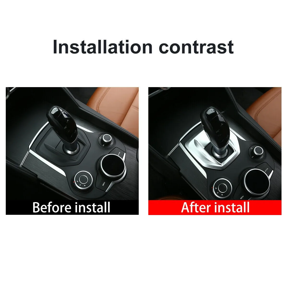 

Trim Panel Cover Chrome For Romeo Giulia Stelvio 2017-2019 Parts Styling