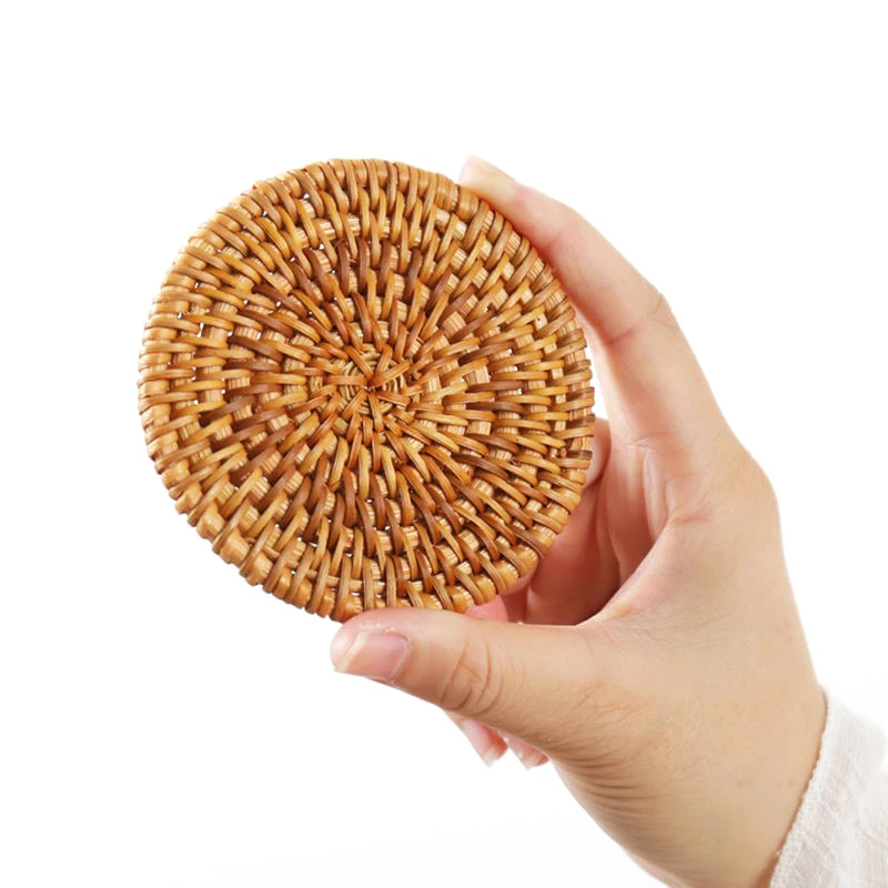 Домашняя посуда ручной работы коврики кухонные для стола подставка из ротанга