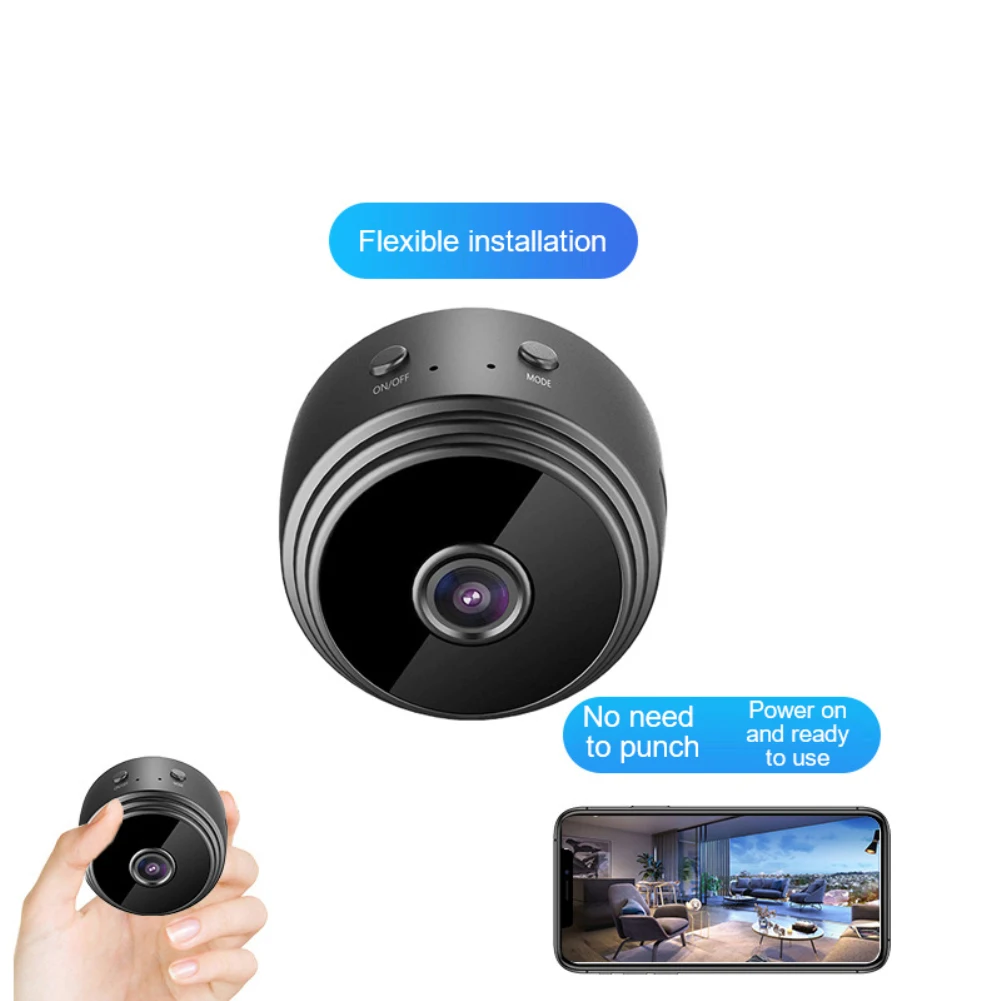 

IP-камера A9 Компактная Беспроводная с поддержкой TF-карты, 1080P, Wi-Fi